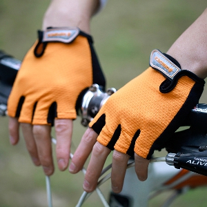 Ръкавици за колоездене Deroace  - в син,черен,червен и оранжев цвят