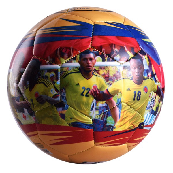 Футболна топка от изкуствена кожа с легендите на футбола от Реал Мадрид, Барселона - Серхио Рамос, Гарет Бейл, Меси