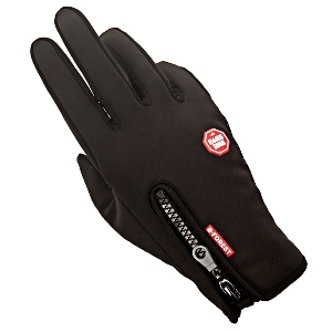 Γάντια για ποδηλασία σε μαύρο χρώμα