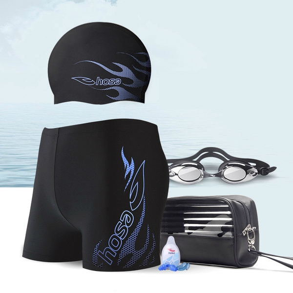 Несесер с принадлежности за плуване - очила и щипка за нос, шапка и бански