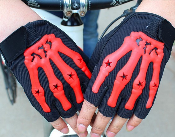 Ръкавици за колоездене - тип скелет в 2 модела и няколко цвята