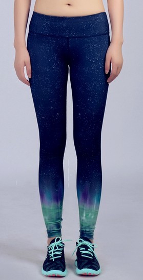 Дамски спортен клин преливащи се цветове