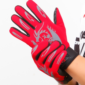 Есенно-зимни ръкавици за колоездене - 2 модела в червен,син,черен,кафяв и сив цвят