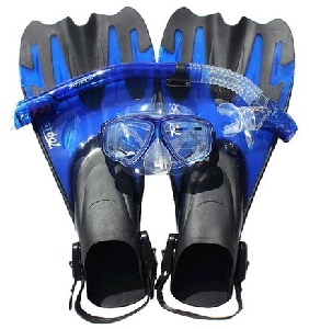 Σετ κολύμβησης και καταδύσεων - βατραχοπέδιλα και αναπνευστήρα με γυαλιά