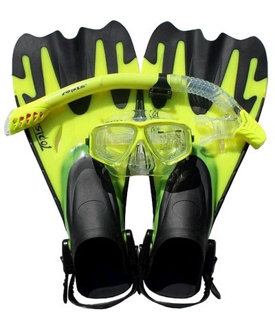 Σετ κολύμβησης και καταδύσεων - βατραχοπέδιλα και αναπνευστήρα με γυαλιά