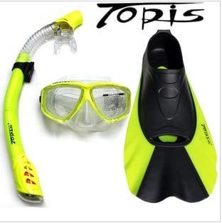 Σετ κολύμβησης και καταδύσεων - βατραχοπέδιλα και αναπνευστήρα με γυαλιά