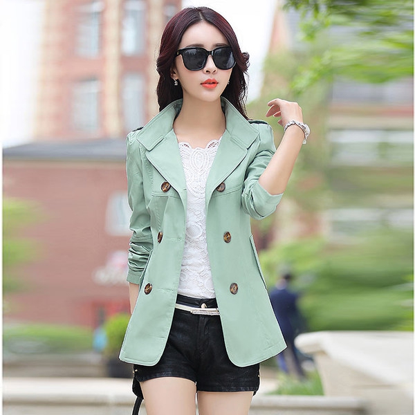 Дамско пролетно палто с дълъг ръкав в няколко топ модела - червено, жълто, розово 