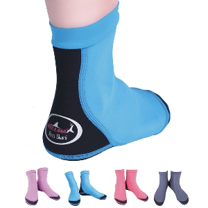 Неопренови водоустойчиви чорапи за гмуркане и плуване в два цвята - сини и розови