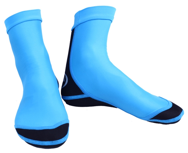 Αδιάβροχες κάλτσες από νεοπρένιο για καταδύσεις και κολύμβηση σε δύο χρώματα - μπλε και ροζ