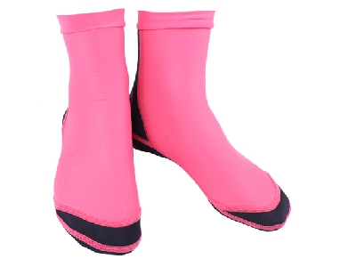 Неопренови водоустойчиви чорапи за гмуркане и плуване в два цвята - сини и розови