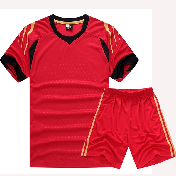 Футболни екипи с къси ръкави и панталони подходящи за деца и възрастни