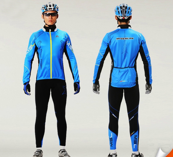 Ανδρικό σετ ποδηλασίας  2 τεμαχίων - σε κόκκινο, πράσινο, μπλε, κίτρινο και μαύρο χρώμα