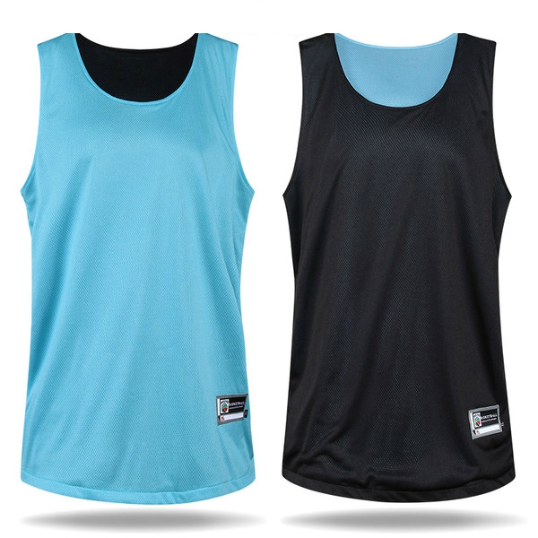 Тениска без ръкави за баскетбол с две лица-различни цветове