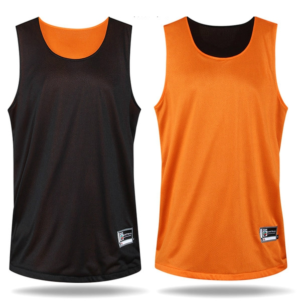 Тениска без ръкави за баскетбол с две лица-различни цветове