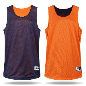 Тениска без ръкави за баскетбол с две лица-различни цветове