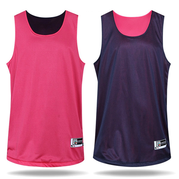 Тениска без ръкави за баскетбол с две лица-различни цветове