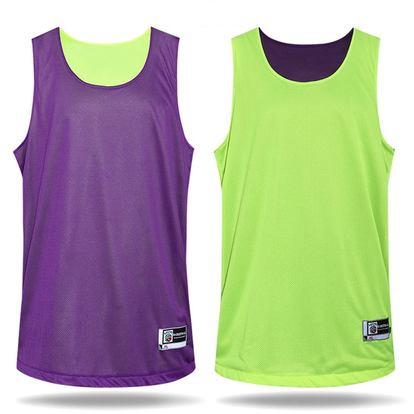 Тениска без ръкави за баскетбол с две лица-различни цветове