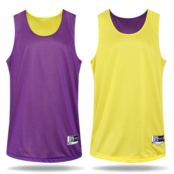 Тениска без ръкави за баскетбол с две лица-различни цветове