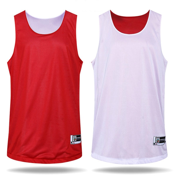 Тениска без ръкави за баскетбол с две лица-различни цветове
