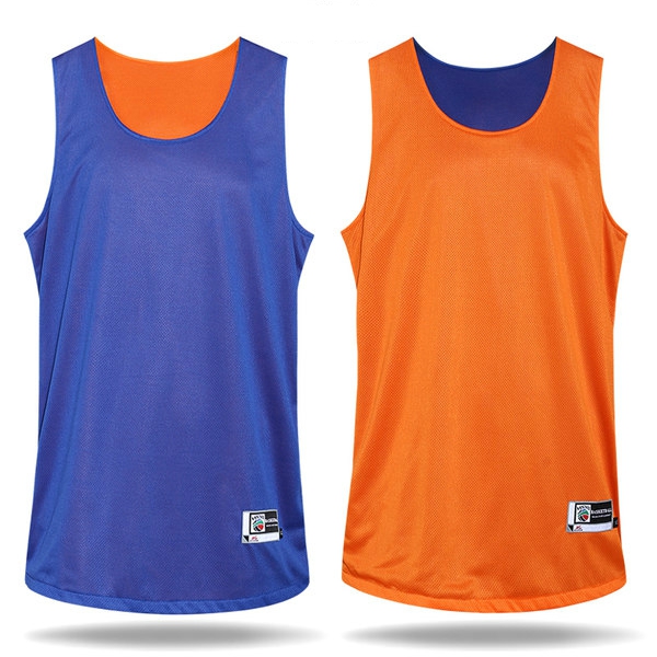 Тениска без ръкави за баскетбол с две лица-различни цветове