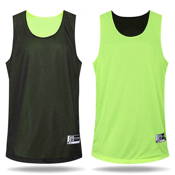 Тениска без ръкави за баскетбол с две лица-различни цветове