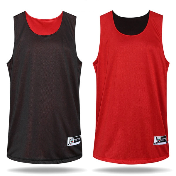 Тениска без ръкави за баскетбол с две лица-различни цветове
