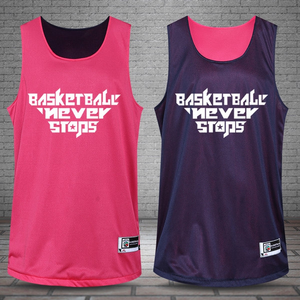 Тениска без ръкави за баскетбол с две лица-различни цветове