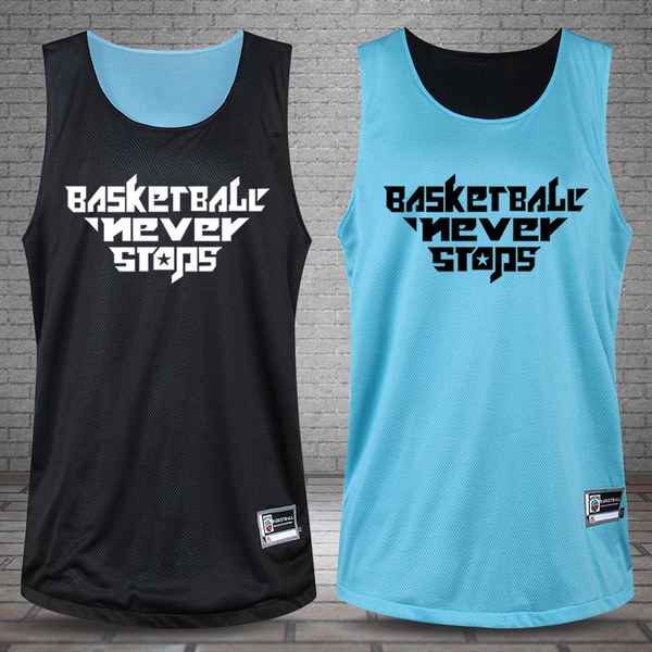 Тениска без ръкави за баскетбол с две лица-различни цветове