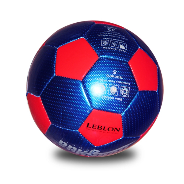 Различни модели ицветове футболни топки - сини, червени, жълти с кантове за деца, възрастни и тренировка