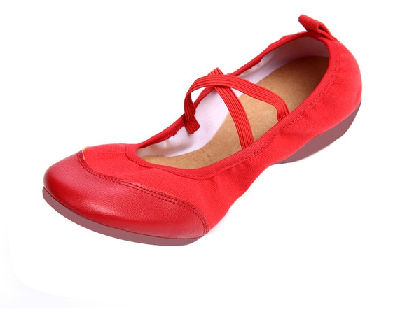 Παπούτσια Χορού σε  μαύρο, κόκκινο, κυκλάμινο χρώμα