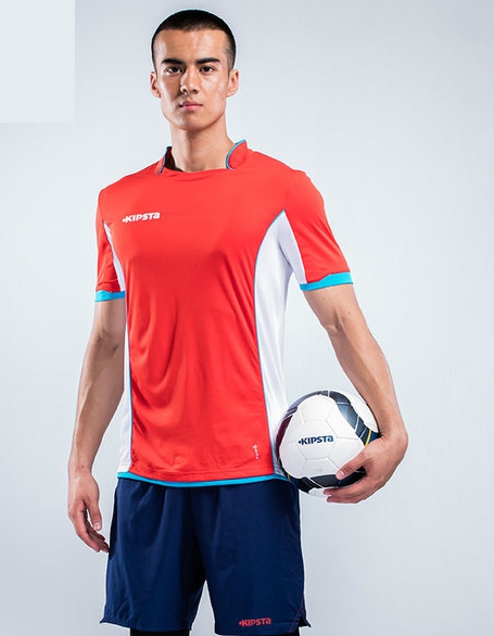 Мъжки футболни тениски за футбол Кипста в няколко цвята - жълт, син, червен, черен - подходящи за тренировка