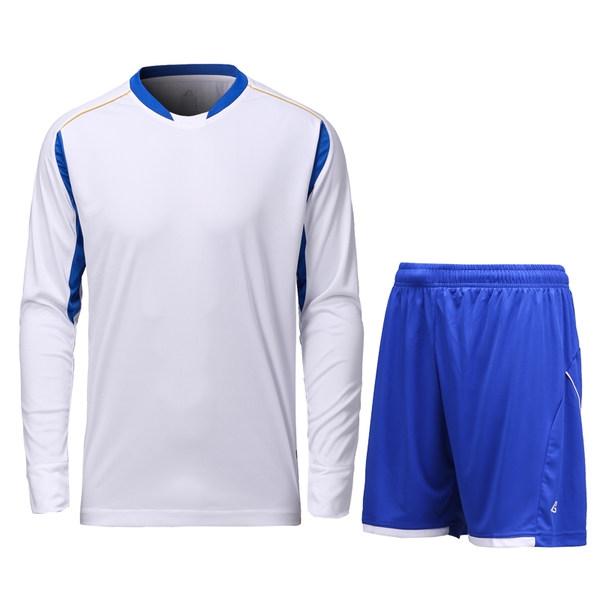 Мъжки комплект за футбол - тениска с къс и дълъг ръкав с къси панталони - червен, син, зелен, бял