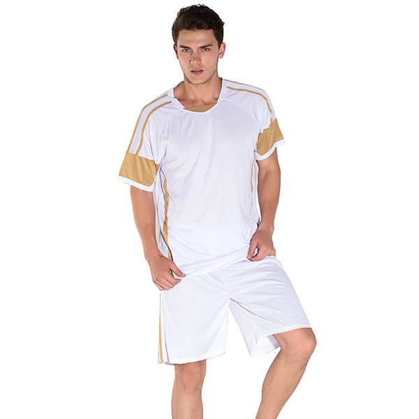 Тренировъчни футболни екипи с къс ръкав и къси панталони за мъже - червени, сини, жълти, черни