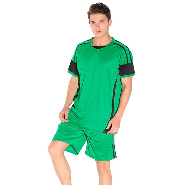 Тренировъчни футболни екипи с къс ръкав и къси панталони за мъже - червени, сини, жълти, черни