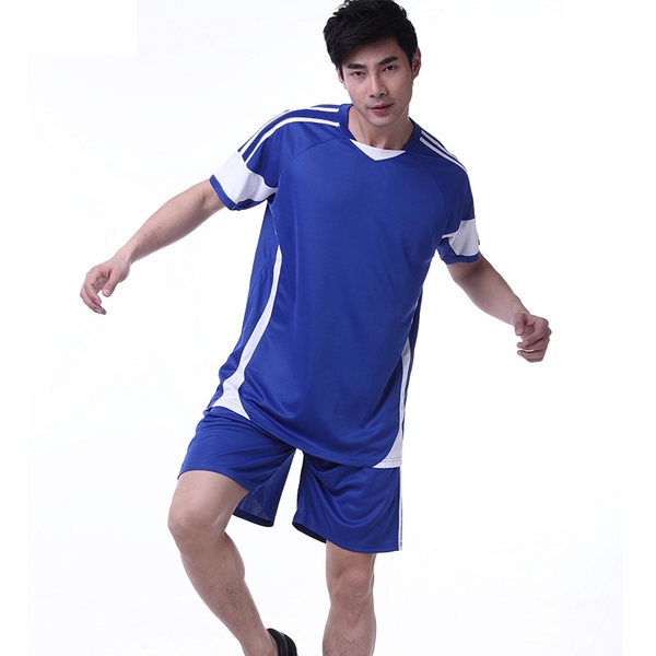 Тренировъчни футболни екипи с къс ръкав и къси панталони за мъже - червени, сини, жълти, черни
