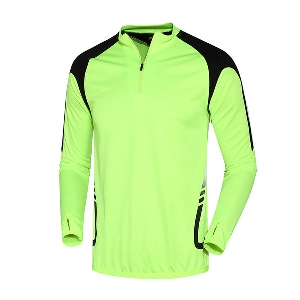 Футболна тениска за мъже и жени с дълъг ръкав - пролетни и есенни - черни, оранжеви, зелени - топ модели