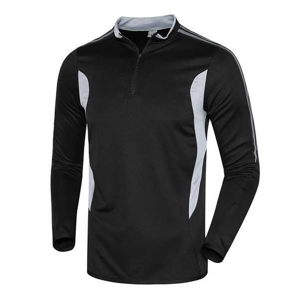 Футболна тениска за мъже и жени с дълъг ръкав - пролетни и есенни - черни, оранжеви, зелени - топ модели