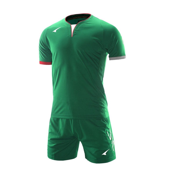 Футболен комплект от тениска с къси ръкави и панталони  - зелени, сини, червени, оранжеви