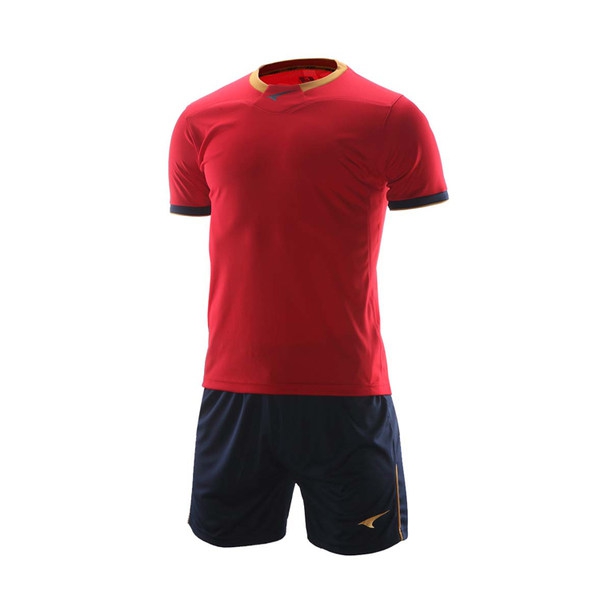 Футболен комплект от тениска с къси ръкави и панталони  - зелени, сини, червени, оранжеви