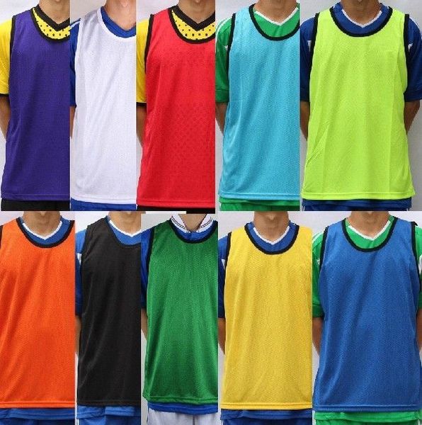 Детски футболни тренировъчни потници - сини, зелени, жълти, червени - универсални