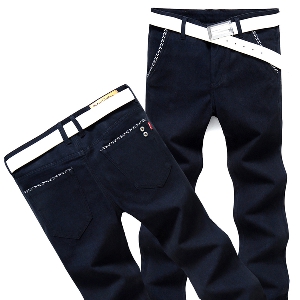 Тъмни мъжки ежедневни панталони - 3 модела 