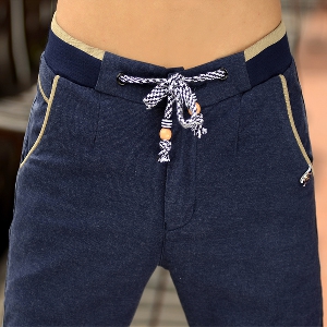 Пролетни мъжки ежедневни панталони с еластична талия - 2 модела 