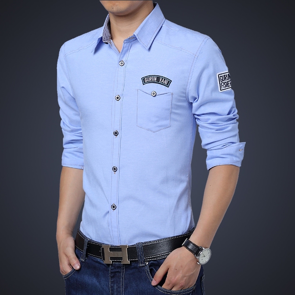 Пролетна мъжка риза в 3 цвята