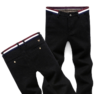 Черни пролетни мъжки панталони