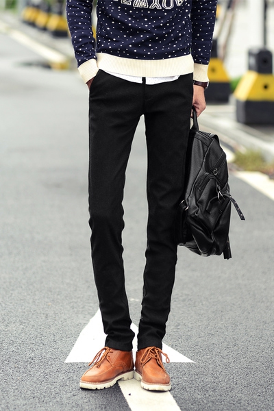 παντελόνι Μαύρο ανδρών της άνοιξης