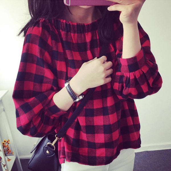 Γυναικείο καρό πουκάμισο - για ένα κόμμα ή καθημερινών