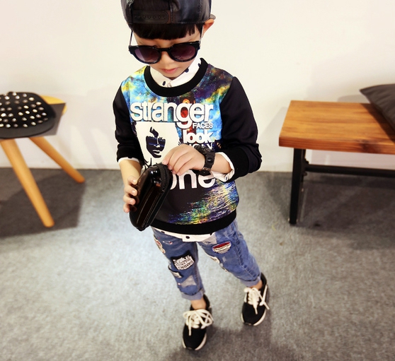 T-shirt για παιδιά με μακριά μανίκια για την άνοιξη και το φθινόπωρο