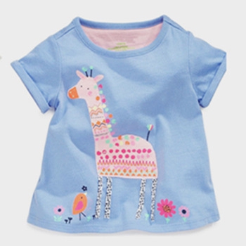 Детски летни тениски с къс ръкав за момченца и момиченца и топ модели с динозавър, коте, прасчо, слонче