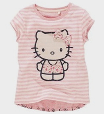 Детски летни тениски с къс ръкав за момченца и момиченца и топ модели с динозавър, коте, прасчо, слонче