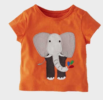 Детски летни тениски с къс ръкав за момченца и момиченца и топ модели с динозавър, коте, прасчо, слонче